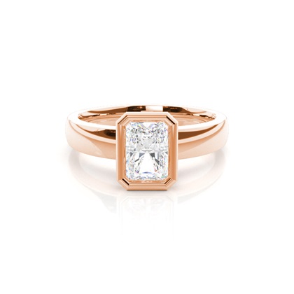 Radiant Solitaire Engagement Rings