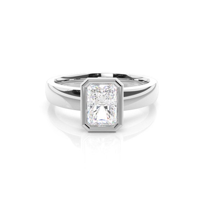 Radiant Solitaire Diamond Rings