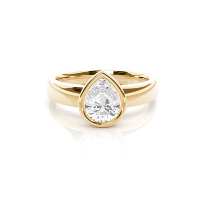 Yellow Gold Cluster Engagement Rings