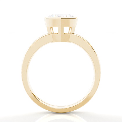 Heart Yellow Gold Diamond Rings