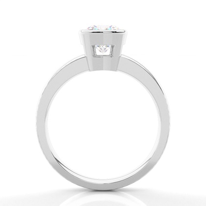 Cushion Solitaire Diamond Rings