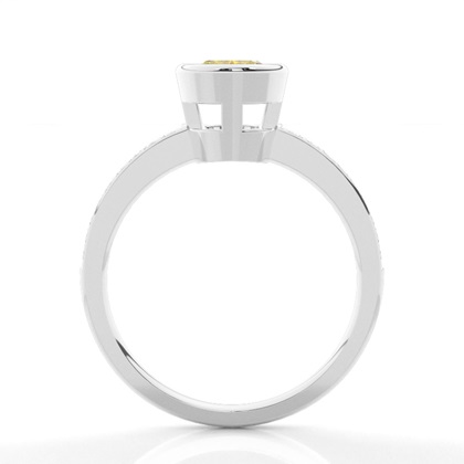 Oval Yellow Diamond Engagement Rings