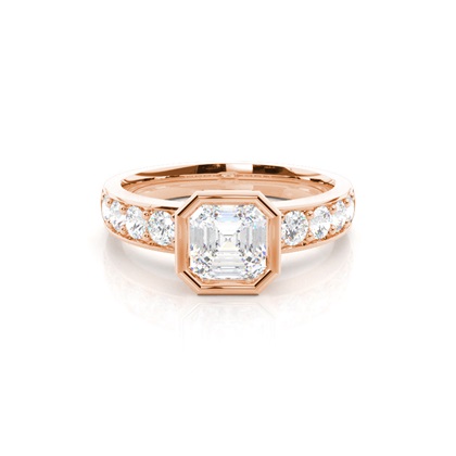 Asscher Diamond Engagement Rings