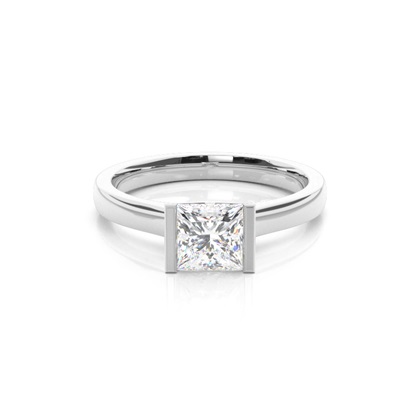 Princess Solitaire Diamond Rings 