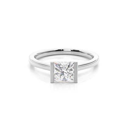 Princess Solitaire Diamond Rings 