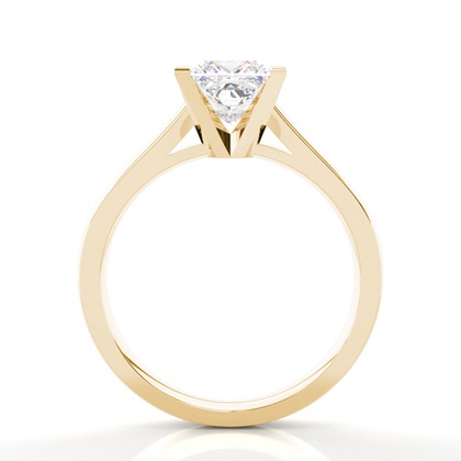 Yellow Gold Solitaire Diamond Rings 