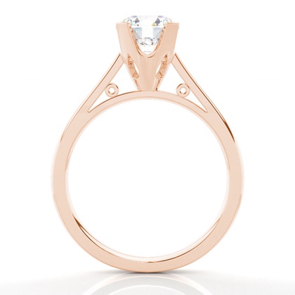 Rotgold Solitärringe Diamantringe