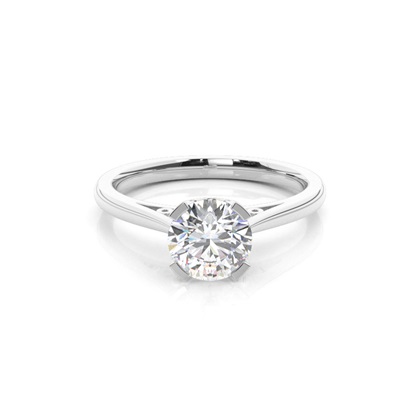 4 Prong Setting Thin Engagement Ring