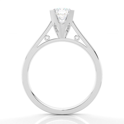 Cushion Solitaire Diamond Rings