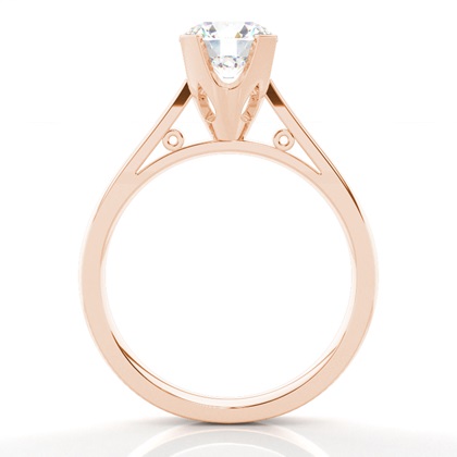 Rotgold Solitärringe Diamantringe