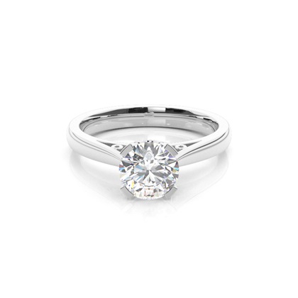 Platinum Solitaire Diamond Engagement Rings