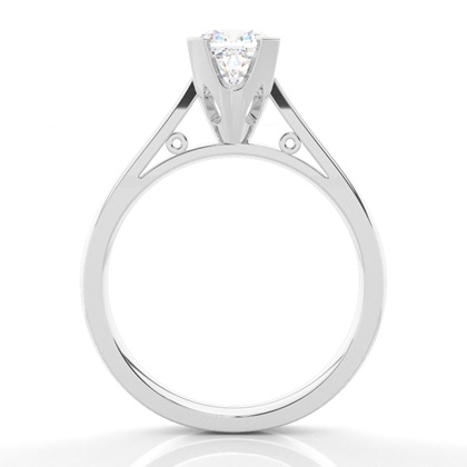 Cushion Solitaire Diamond Rings
