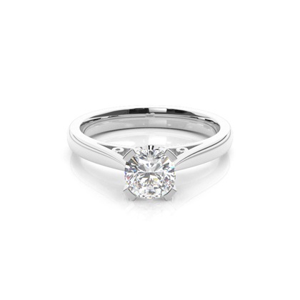 Cushion Solitaire Diamond Rings