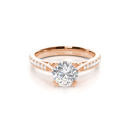 Rose Gold Diamond Engagement Rings