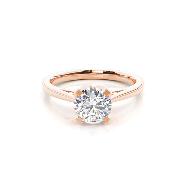 4 Prong Setting Thin Engagement Ring