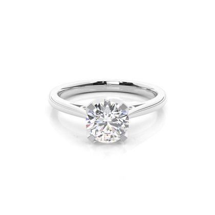 4 Prong Setting Thin Engagement Ring