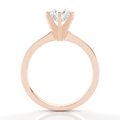 Rotgold Solitärringe Diamantringe