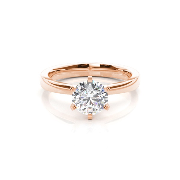 6 Prong Setting Medium Engagement Ring