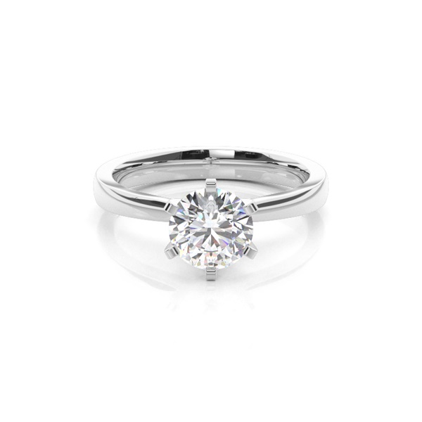 6 Prong Setting Medium Engagement Ring