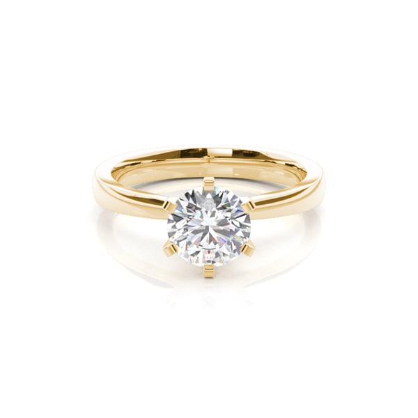 6 Prong Setting Medium Engagement Ring