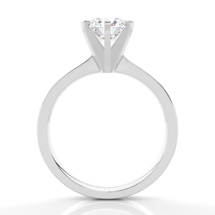 6 Prong Setting Medium Side Stone Engagement Ring