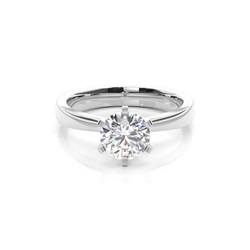 6 Prong Setting Large Engagement Ring
