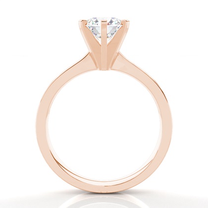 Rose Gold Side Stone Diamond Rings
