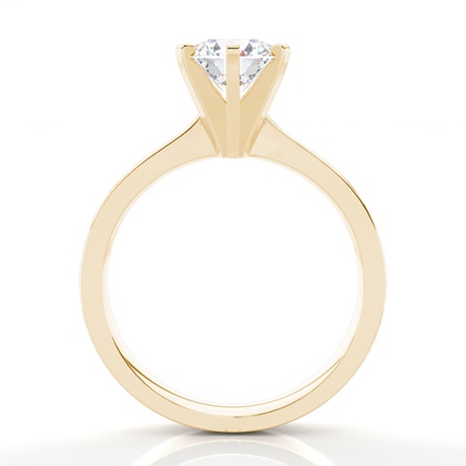 Yellow Gold Side Stone Diamond Rings