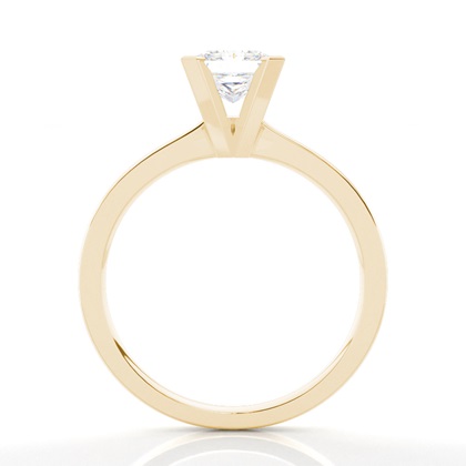 2.00 Carat Gelbgold Einfache Verlobungsringe