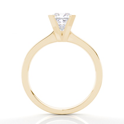 Medium Moissanit Verlobungsring in einer Krappenfassung