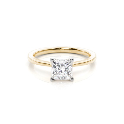 Mixed Metal Diamond Engagement rings