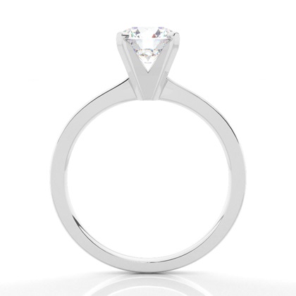 White Gold Round Diamond Engagement Ring