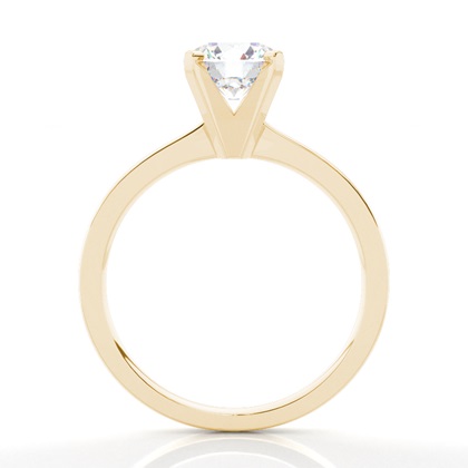 Yellow Gold Simple Engagement Rings