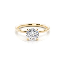 White Gold Round Diamond Engagement Ring