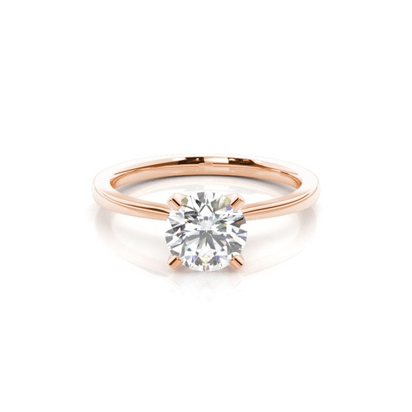 White Gold Round Diamond Engagement Ring
