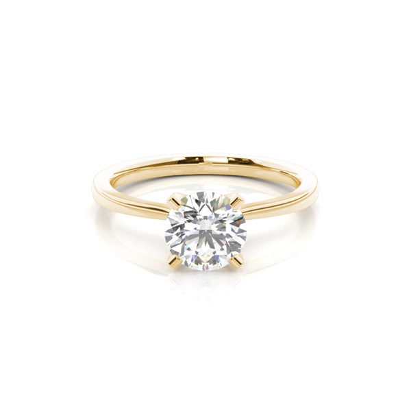 White Gold Round Diamond Engagement Ring