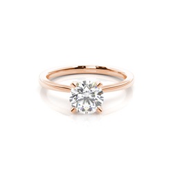 White Gold Round Diamond Engagement Ring
