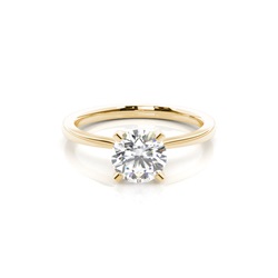 White Gold Round Diamond Engagement Ring