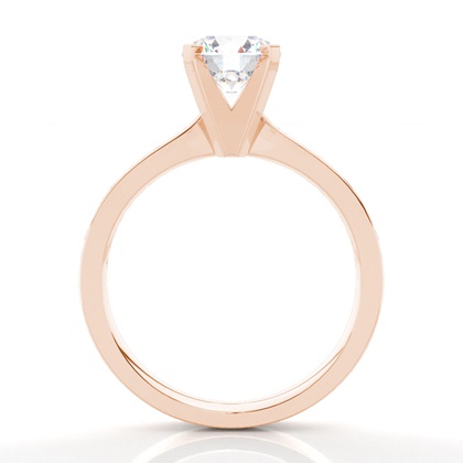 Rose Gold Side Stone Diamond Rings