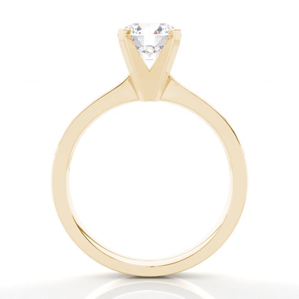 Yellow Gold Side Stone Diamond Rings