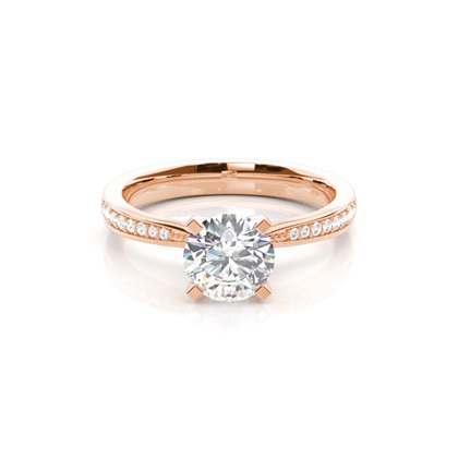 Rose Gold Diamond Engagement Rings