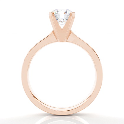 Rose Gold Side Stone Diamond Rings