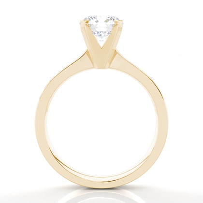 Yellow Gold Moissanite Engagement Rings	