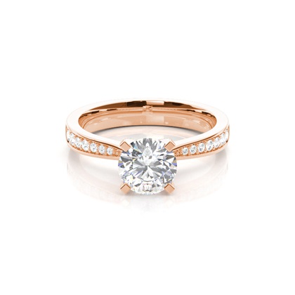 Rose Gold Diamond Engagement Rings