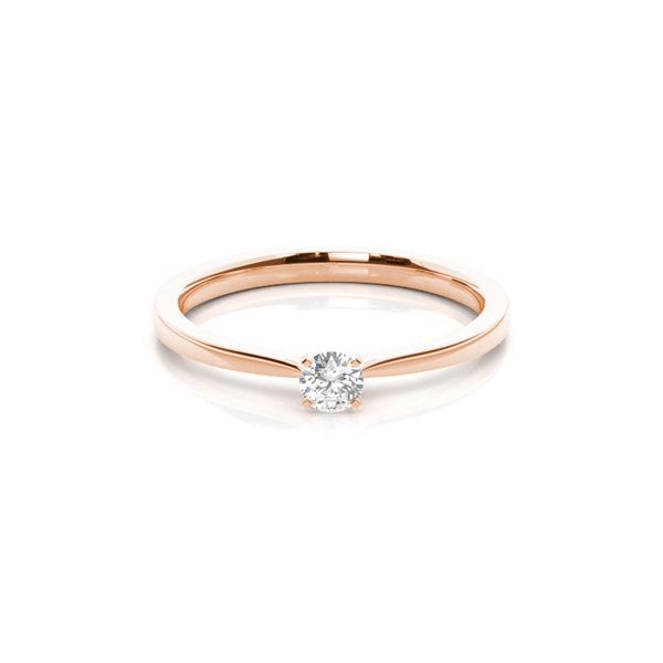 4 Prong Setting Plain Engagement Ring