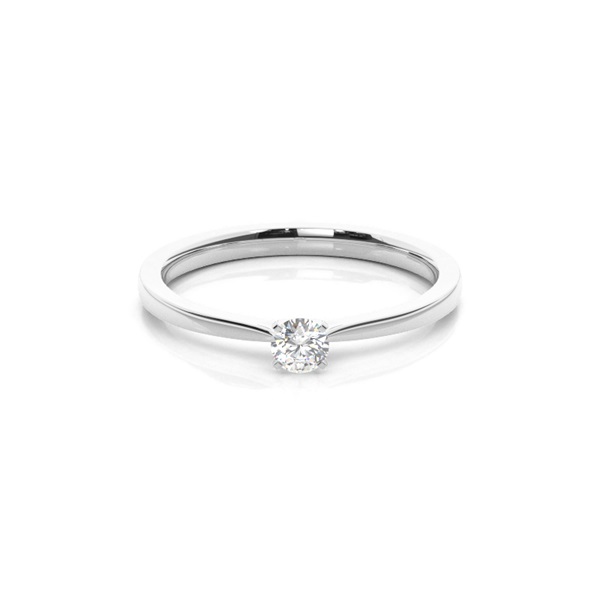 4 Prong Setting Plain Engagement Ring