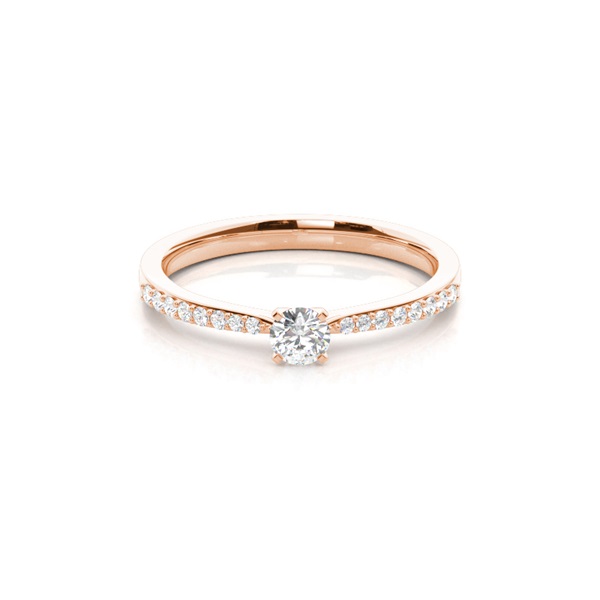 4 Prong Setting Side Stone Engagement Ring