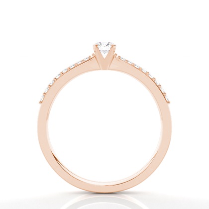 Rose Gold Promise Diamond Rings