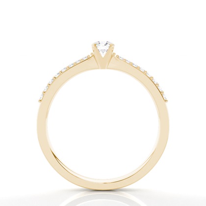 Yellow Gold Promise Diamond Rings
