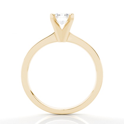 2.00 Carat Gelbgold Einfache Verlobungsringe